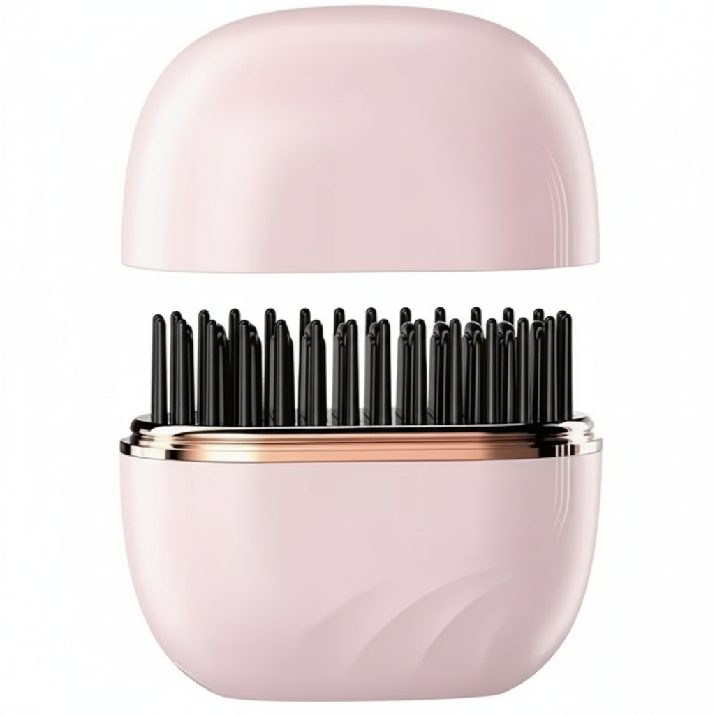Mini Portable Wireless Hair Straightener Brush
