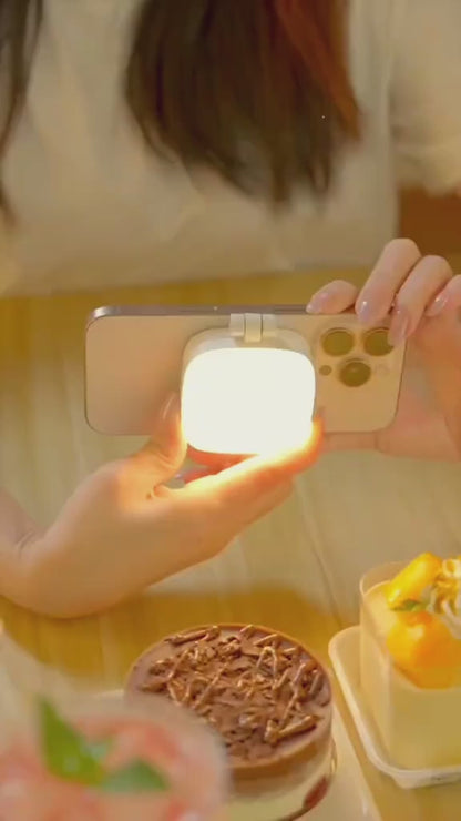 Mini Magnetic Phone Ring Light – 3-Tone LED Glow